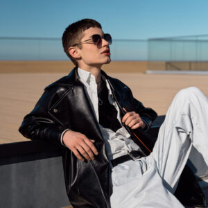 Classic Black Faux Leather Biker Jacket