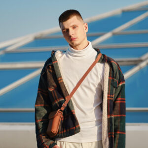 Plaid Sherpa-Lined Flannel Jacket